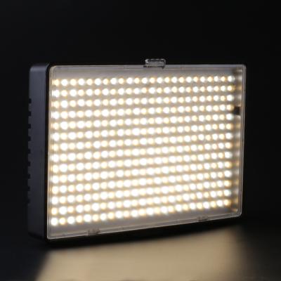 China Two Color Stepless Dimming Glare Travor TL-336AS Dimming Two Color Temperature Camera Top Photographic Lamp Digital Panel Led Video Light for sale