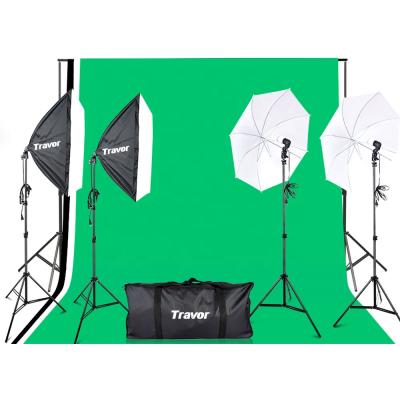 China Comfortable continuous soft umbrella box pro lighting LS2200 photography light set softbox 50x70 with lamp holder for photography lighting for sale