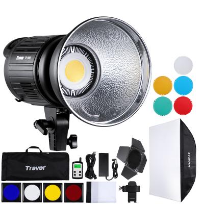 China Studio Video Shooting Travor 150w RGB Led Kit Video Continuous Light Bowens Mount COB Daylight With Remote Control For Video Recording Photography for sale