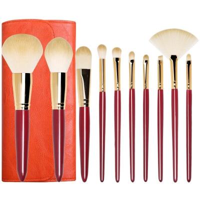 China Angular blush logo profesional makeup brush ProfessionalMakeup brushes high quality small quantity private custom for sale