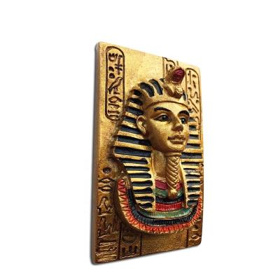 China Form Egypt Synchronizing Crafts Tourists Creative Pharaoh 3d Resin Souvenirs Paste Magnetic Fridge Stickers With Hand Gifts for sale