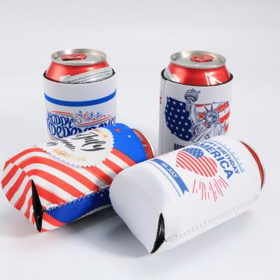 China Insulated Custom Logo Neoprene Sublimation 12oz Beer Can  cooler With Logo Wedding Blank Beer Can Coolers Coozies For Slim Skinny Cans for sale