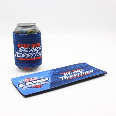 China Insulated Portable Reusable Neoprene Insulated Antislip Waterproof Sublimation Beer Can Cooler for sale