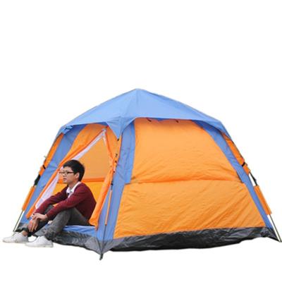 China Extended Type Large Outdoor Works Umbrella Pop Up Round Automatic Screen Tent Camping House for sale