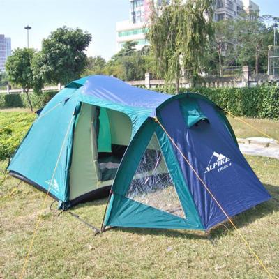 China Camouflage / Field High Quality Outdoor Camping Game Tent 4 Person Waterproof Family Tent for sale