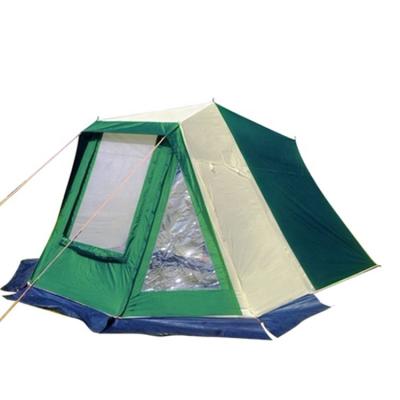 China Camouflage Game / Field Large 3-4 Person Family Tent With Hall For Outdoor Camping Party for sale