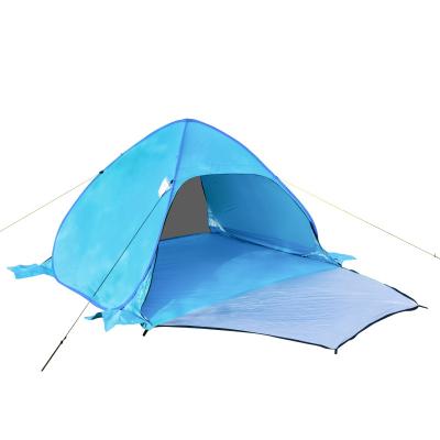 China Diagonal Tying Type Popular Pop Up Folding Large Shelter Beach Sun Shade Fishing Tent for sale