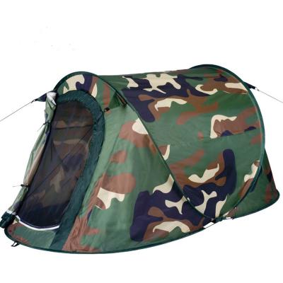 China Fiberglass Tent 2 Man Camouflage Pop Military Shelters 1 - 2 Person Tent 120g/m2 PE 72*30*72cm 245*145cm Polyester 9.3/10.3kgs Acceptable for sale