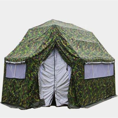 China Lightweight Army Surplus 8-10 Man Military Tent Light Weight 85kg, Easy Up Camouflage Military Temporary Shelter Tent With Aluminum Frame for sale