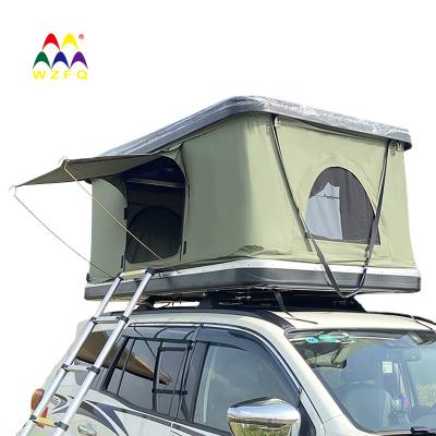 China Hot Selling WZFQ Outdoor Custom Hard Shell Straight Support Aluminum Car Roof Top Straight Bracing Type For Camping Hiking for sale