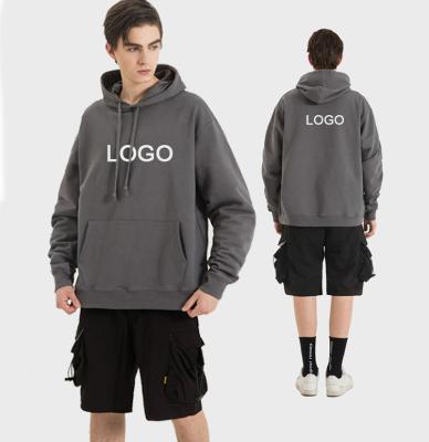 China Anti-pilling EH-013 Customize Blast Print Hoodie Manufacturer Double Layer Hood Drop Shoulder Luxury Black Single Hoodies for sale