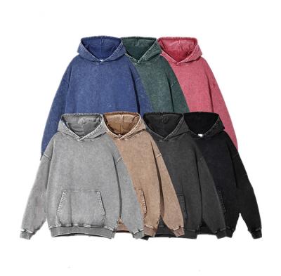 China OEM Anti-Wrinkle EH-026 Hoodie Sweatshirt Acid Oversize Women's Anti-Wrinkle Thick Winter Wash Hoodie Men's Unisex Hoodie for sale