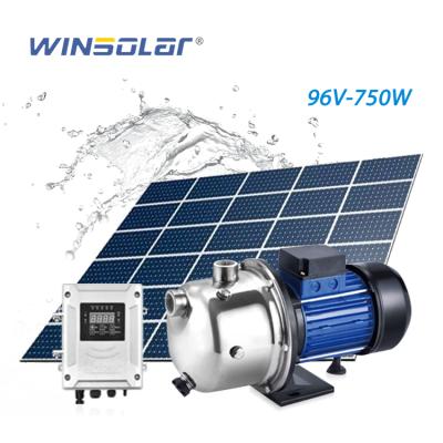 China High Lift and Small Flow WINSOLAR 1 DC Solar Outdoor Irrigation Horsepower Pumps Centrifugal Outdoor Jet Pump for sale