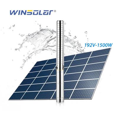 China Irrigation and Agriculture 1500w Built-in Control DC High Lift Solar Submersible Borehole Pumps Dealers for sale