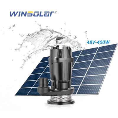 China Irrigation and Agriculture Submersible Solar Pump 48volts DC Solar Powered Pumps WINSOLAR for sale