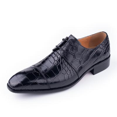 China Wholesale Printed Derby Wedding Business Men's High Heels Leather Lace Up Shoes for Men Soulier pour Homme for sale