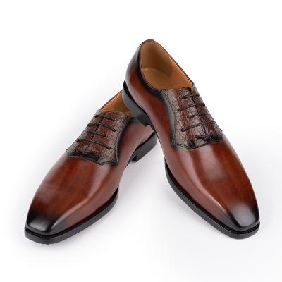 China Other New Formal Men's Formal Shoes Fashion Design Handmade Leather Casual For Elegant Occasions Oxfords Custom Made for sale