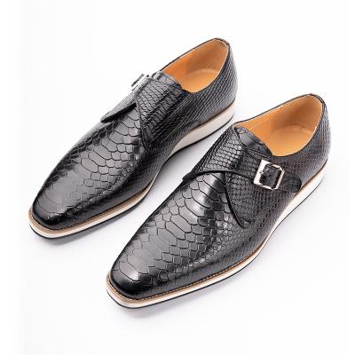 China Business Anti-slippery Men Dress Shoes Black Men's Slip-Ons Monk Strap Design Men's Shoe Fashion Wedding Streamers for sale