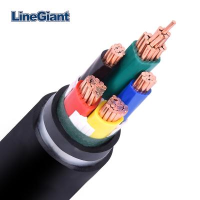 China Construction NYY Power Cable 0.6/1KV 4 Core 50mm2 75mm2 PVC Insulated And Sheath Cable for sale