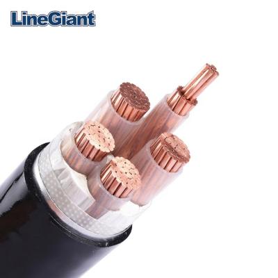 China Construction 90 PVC XLPE Power Cable Low Voltage Power Cable Copper Wire Underground Overhead Insulated Cable for sale