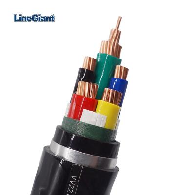 China Mahcine 0.6/1kv Multi Core Copper Conductor XLPE Insulated Steel Tape Armored PVC Sheathed Power Cable for sale