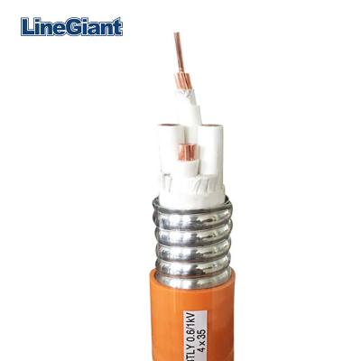 China Mahcine BTTZ 4x50mm2 Flame Retardant Flame Retardant Waterproof Electricity Mineral Insulated Copper Clad Power Cable for sale