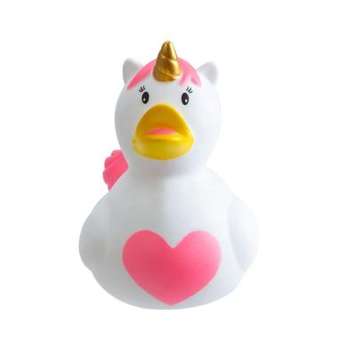 China High Quality Bath Toy Yellow Rubber Duck Unicorn Rubber Duck Vinyl Animal Hot Sale Eco-friendly Material Bath Toy Soft for sale