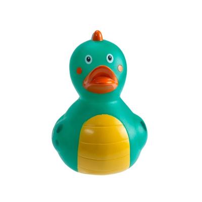 China High Quality Hot Sale Eco-friendly Material Dinosaur Rubber Duck Vinyl Animal Bath Toy Yellow Rubber Duck Bath Toy Soft for sale