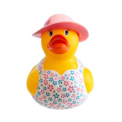 China Yellow Rubber Duck Rubber Duck Vinyl Animal Bath Toy Summer High Quality Hot Sale Eco-Friendly Material Bath Toy Soft for sale