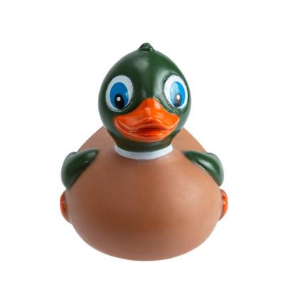 China Handsome Mallard Duck Weighted Floating Upright Rubber Duck Bath Toy Yellow Rubber duck lively from Toy High Quality Best Sale for sale