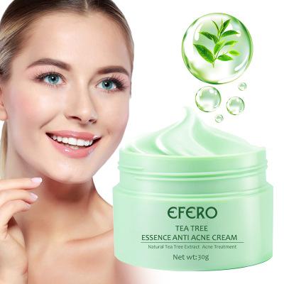 China Wholesale Organic Moisturizer Face Cream And Lotion Green Tea Tree Face Anti-acne Cream For Sensitive Skin for sale