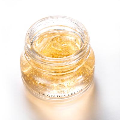 China Moisturizer Skin Care Glow Pure 24K Gold Foil Skin Whitening Face Cream for sale