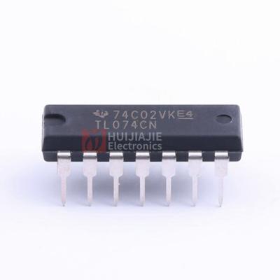 China TL074CN electronic components of new and original integrated circuits of DIP14 in stock TL074CN for sale