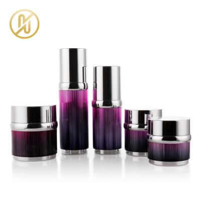 China Cosmetic Elegant Round Bottles And Empty Eco Friendly Cosmetic Jars Containers For Lotion Cream for sale