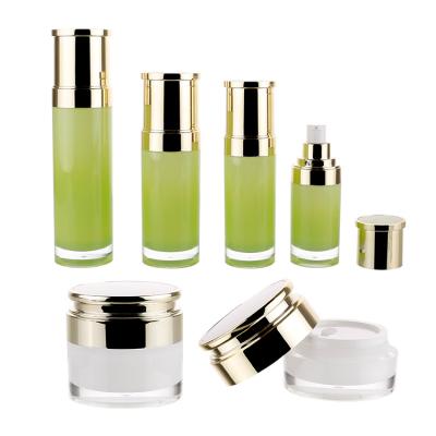 China 50ml cosmetic jar with lid 100ml 30ml double layer round lotion cosmetic cream bottle set container 30g luxury cosmetic cream jar for sale