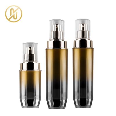 China Luxury Cosmetic Thick Oval Pump Bottle Empty Packaging Lotion Bottle With Cap 30ml 50ml 100ml for sale