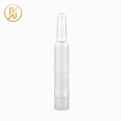 China Cosmetic OEM 2ml transparent plastic Essence ampoule cosmetic bottle Powder liquid integration for sale