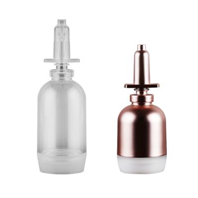 China 10ml ampoules cosmetic plastic dropper, amber ps/petg bottle, container for serum for sale