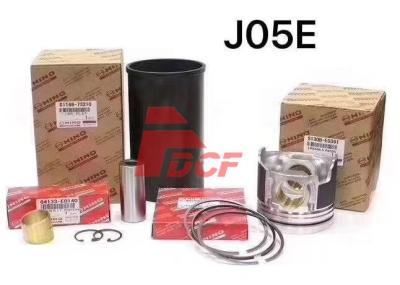 China J05 J08 Diesel Engine Cylinder Liner  S130a-E0100 13306-1200 For Hino Engine Excavator Parts for sale