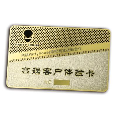 China Metal Mirror rose gold card hollow for sale