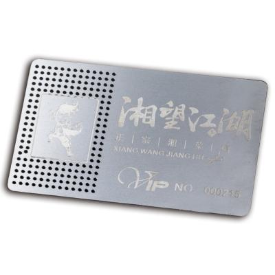 China Metal Mirror rose gold card hollow out for sale