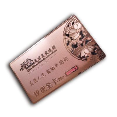 China Metal Customized high-end VIP card for sale