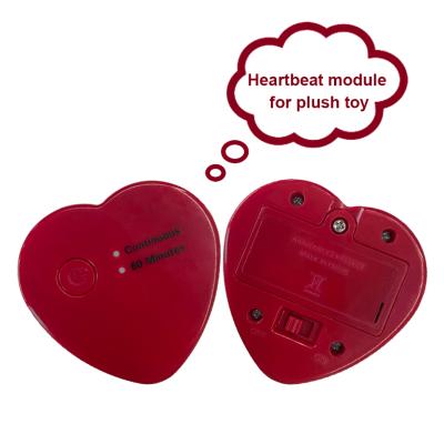 China Only Battery Operated Toy Heartbeat Toy For Puppy Dog House Stuffed Toy Module Recorder Device Timed Heartbeat Toy for sale