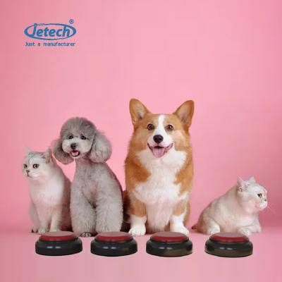 China ABS Custom Sound Voice Recorder Recordable Talking Easy Push Buttons For Pet Training Button Dog Talking Button for sale