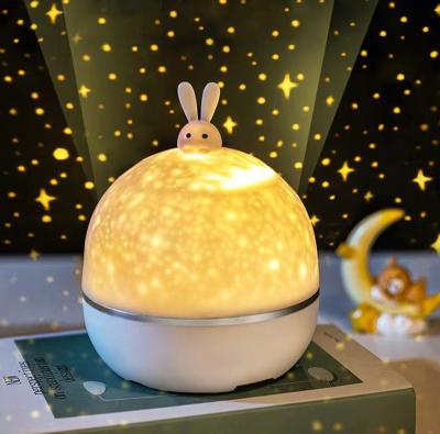 China Modern Rabbit Led Night Lights Kids Gift Portable Star Projector for Children for sale