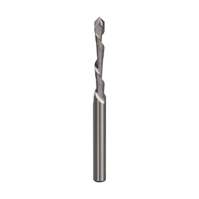 China 1/4 Inch Shank HSS Router Bit 1 Flute Drywall Drill Bit 64 Deg HRC for sale