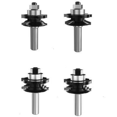 China 25 Degree Reversible Rail And Stile Router Bits Cutting Diameter 41.3mm for sale