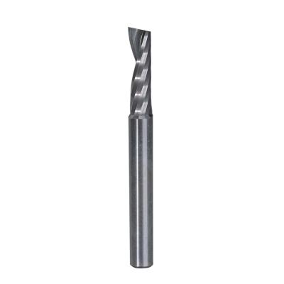 China Single Flute Upcut Spiral O Flute Bits For Cutting Soft And Hard Plastic for sale