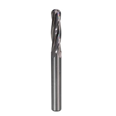 China 2 4 Flute CNC Carving Bit High Finish CNC Ball Nose Bit Cutting Plastic for sale