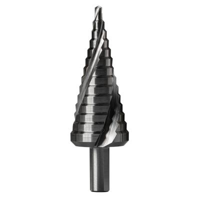 China 3 Flute HSS Step Drill Bit High Speed Steel Step Bit M2 M2Al Three Spiral Flute for sale